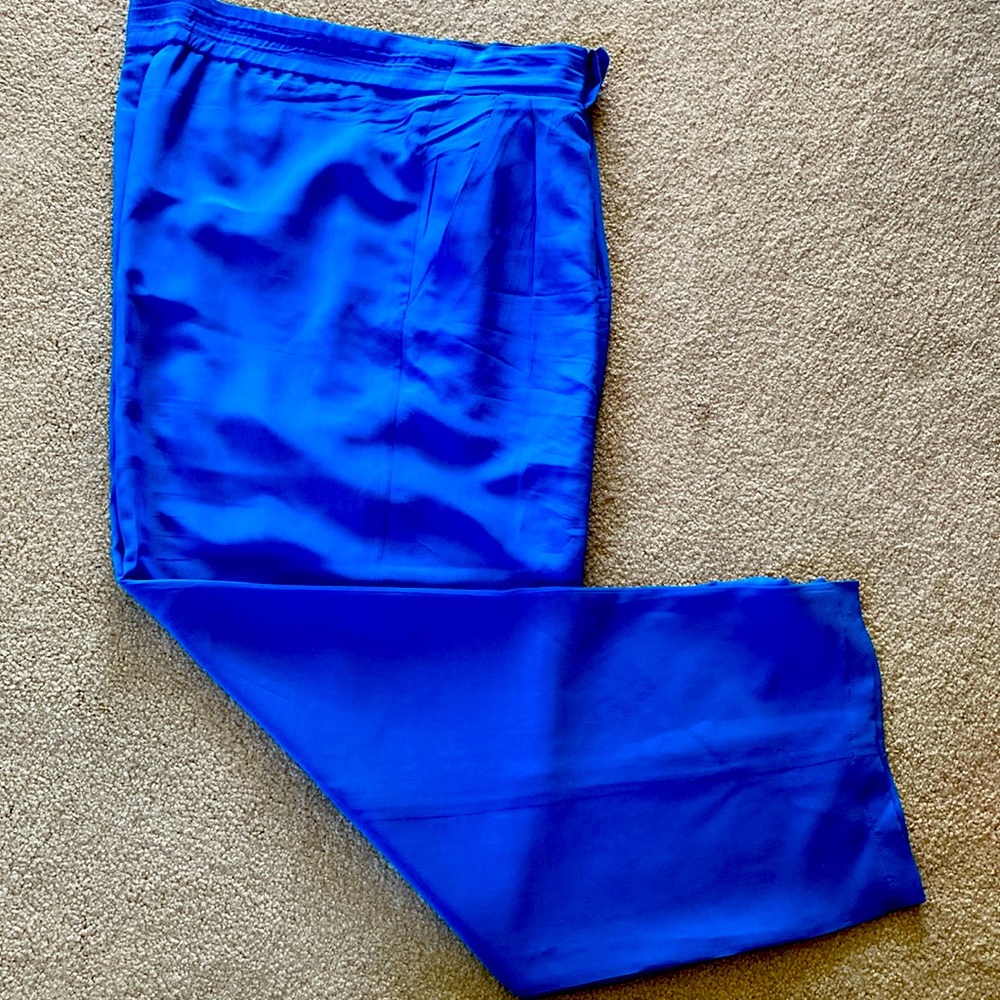 Adrianna Papell lined trousers in 100% silk